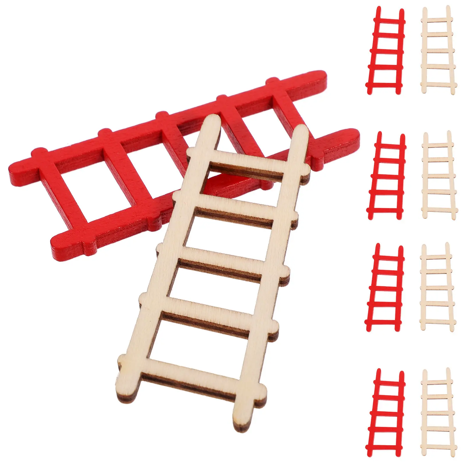 10Pcs Mini Wooden Ladder Natural Simulated Decorative Ladder Mini House Landscape Ornament 1:12 Furniture Miniature Accessories
10Pcs Mini Wooden Ladder Natural Simulated Decorative Ladder Mini House Landscape Ornament 1:12 Furniture Miniature Accessories