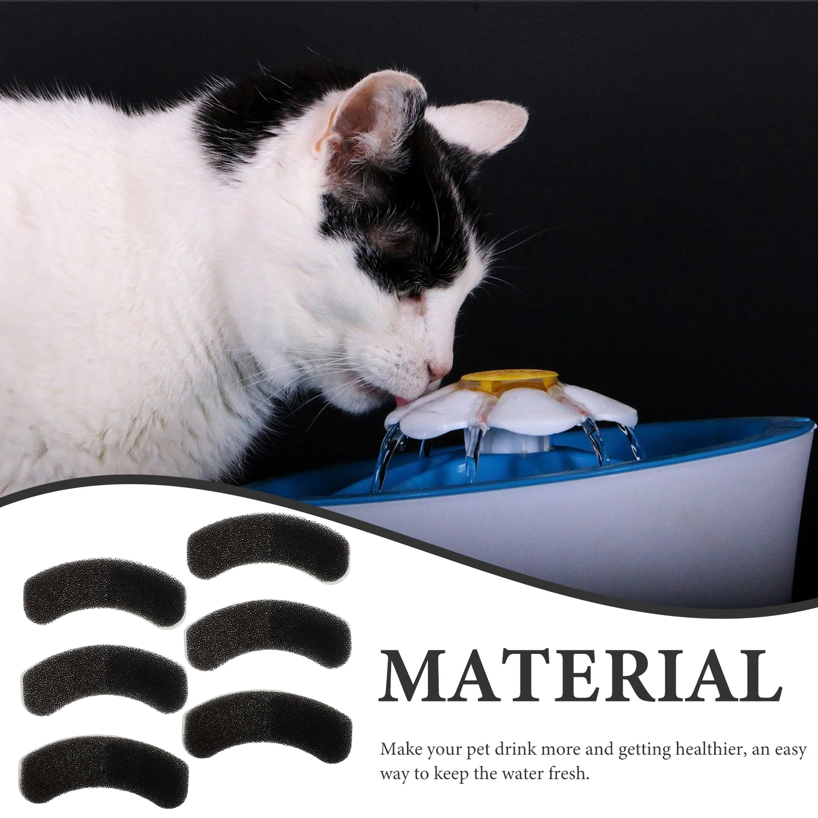 6 Pcs Pet Water Fountain Filters Cat Dispenser for Replacement Drinking Filters Jug Supplies Replacement Drinking Dispenser
6 Pcs Pet Water Fountain Filters Cat Dispenser for Replacement Drinking Filters Jug Supplies Replacement Drinking Dispenser
