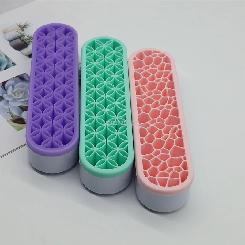Silicone Makeup Brush Holder nail pen Brush Holder Makeup Brush Display Stand Rack Storage Case Cosmetic Organizer
Silicone Makeup Brush Holder nail pen Brush Holder Makeup Brush Display Stand Rack Storage Case Cosmetic Organizer