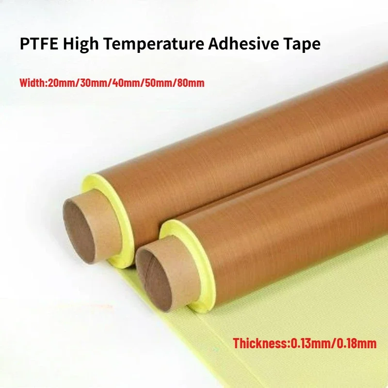 10M Thickness 0.13mm/0.18mm PTFE High Temperature Resistance Adhesive Tape Cloth Heat Insulation Sealing Machine Wear-resistant
10M Thickness 0.13mm/0.18mm PTFE High Temperature Resistance Adhesive Tape Cloth Heat Insulation Sealing Machine Wear-resistant