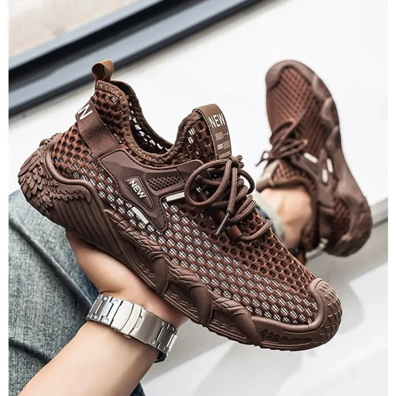 Men's new breathable mesh running shoes, sports shoes, and trendy shoes
Men's new breathable mesh running shoes, sports shoes, and trendy shoes