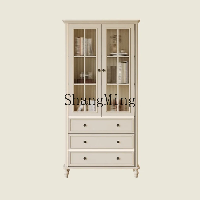 FG Solid Wood Bookcase Household White Bookcase Living Room Bookshelf Two Door Display Cabinet Shelf
FG Solid Wood Bookcase Household White Bookcase Living Room Bookshelf Two Door Display Cabinet Shelf
