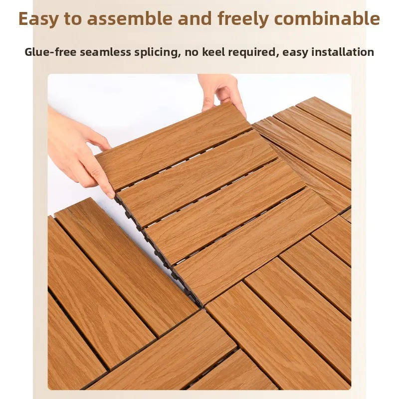 Snap-on keel-free splicing outdoor anti-corrosion balcony floor renovation
Snap-on keel-free splicing outdoor anti-corrosion balcony floor renovation