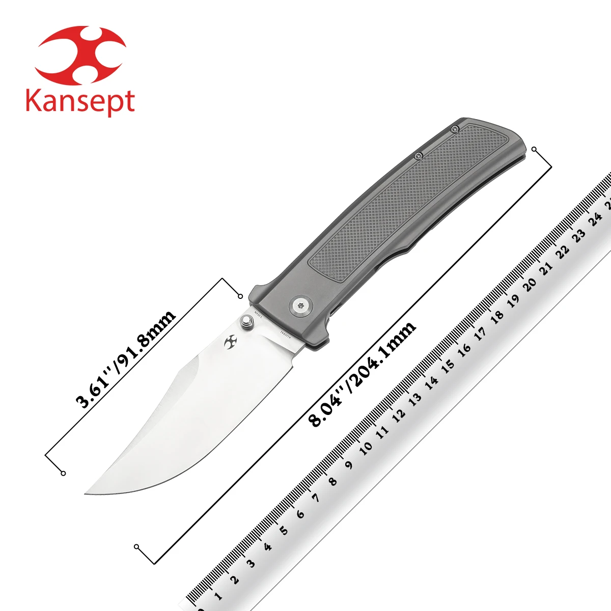 Kansept Knife Bison K1108A1-A5 CPM S35VN Blade +Titanium with Frag Pattern Handle Survival Folding Knife Ray Laconico Design нож
Kansept Knife Bison K1108A1-A5 CPM S35VN Blade +Titanium with Frag Pattern Handle Survival Folding Knife Ray Laconico Design нож