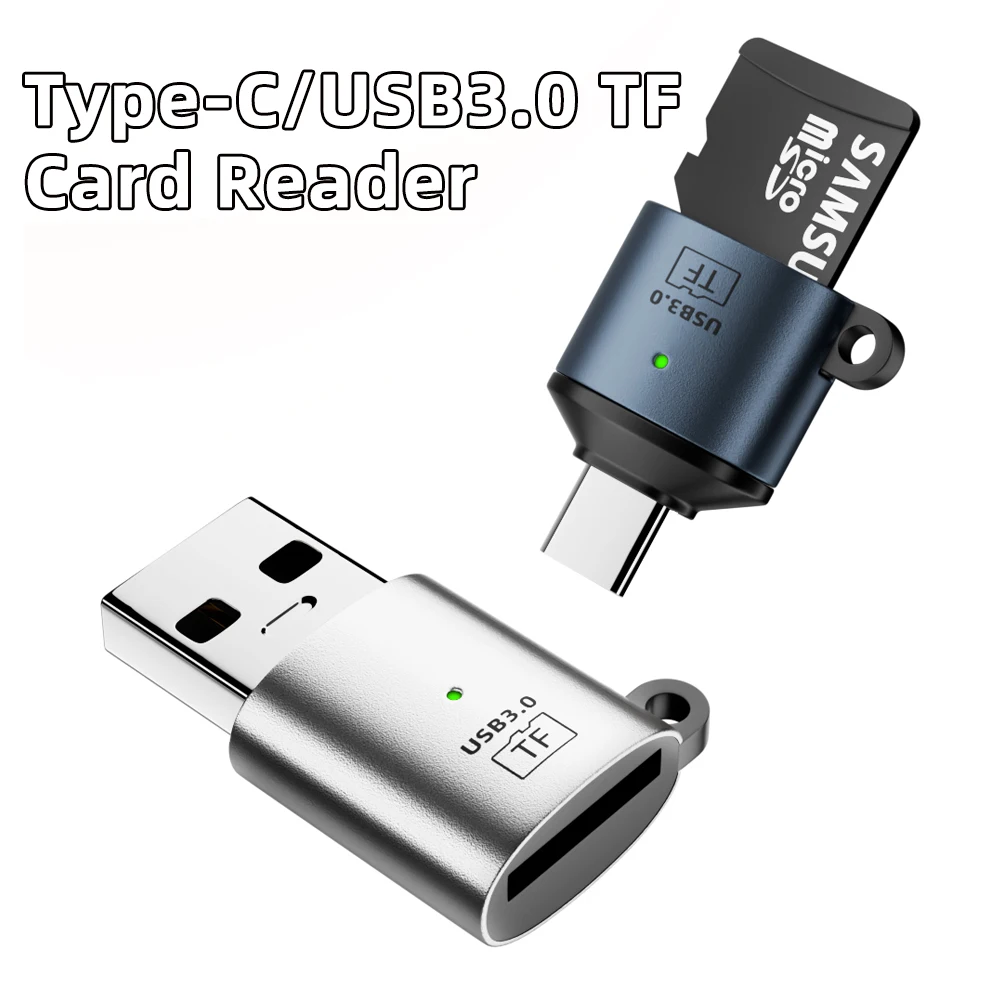 Type C/USB Card Reader USB 3.0 Mini Type C to SD Micro SD TF Memory Card Reader Adapter for PC Laptop Accessory TF Card Reader
Type C/USB Card Reader USB 3.0 Mini Type C to SD Micro SD TF Memory Card Reader Adapter for PC Laptop Accessory TF Card Reader