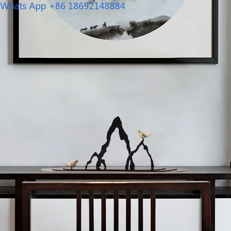 New Chinese Style Metal Ornament Zen Home Art Hotel Lobby Living Room Entrance Soft Decoration
New Chinese Style Metal Ornament Zen Home Art Hotel Lobby Living Room Entrance Soft Decoration