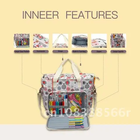 2021 Large Waterproof Bags for Crochet Hooks Sewing Accessories Portable Knitting Tote Bag New Pink Color Yarn Storage Bag
2021 Large Waterproof Bags for Crochet Hooks Sewing Accessories Portable Knitting Tote Bag New Pink Color Yarn Storage Bag