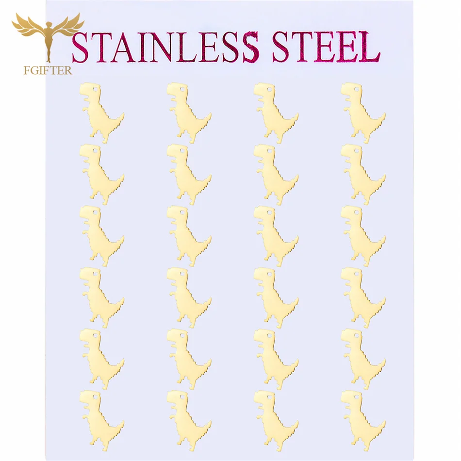 12 Pairs Golden Stainless Steel Dinosaur Earrings For Women Children Jewelry Cute Animal Earings Studs Kawaii Accessory Brinco
12 Pairs Golden Stainless Steel Dinosaur Earrings For Women Children Jewelry Cute Animal Earings Studs Kawaii Accessory Brinco