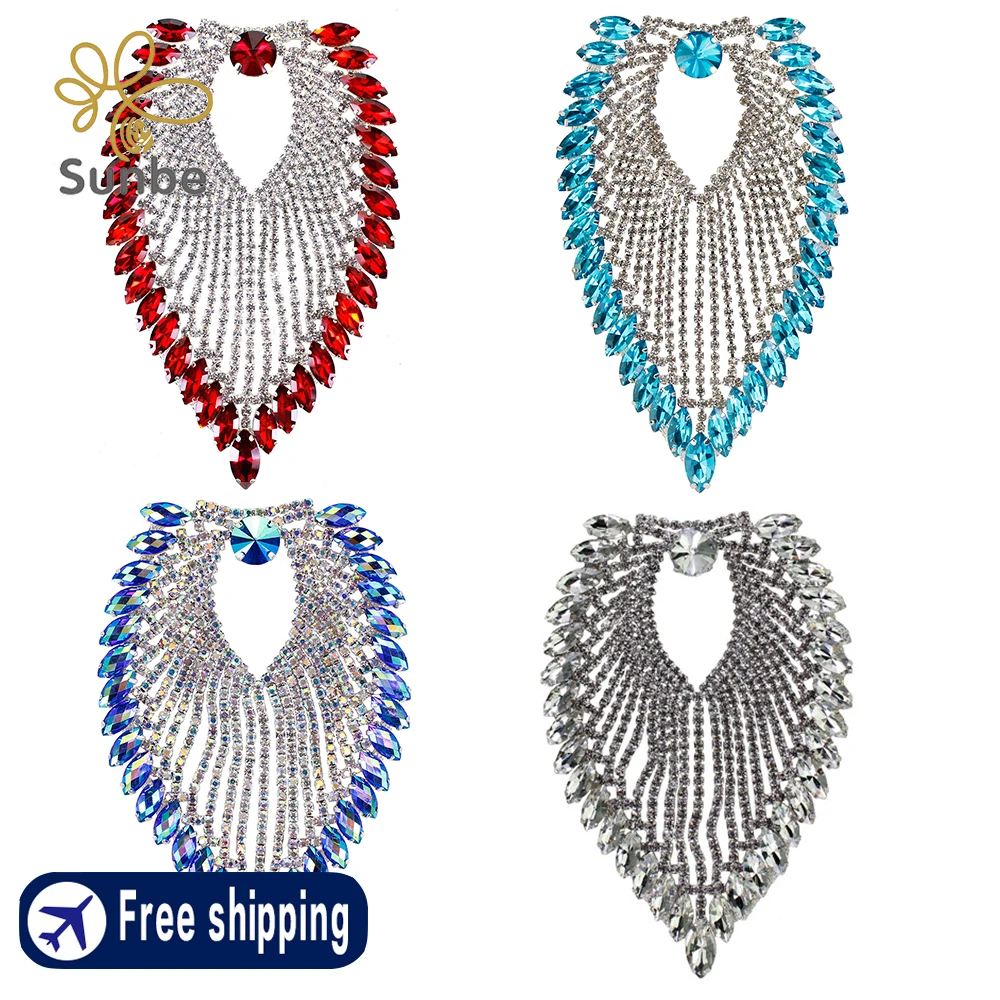 Shine Sew On Epaulette Shoulder Tassel Applique Materials for Making Badges Crystal Rhinestone Applique 2 pieces
Shine Sew On Epaulette Shoulder Tassel Applique Materials for Making Badges Crystal Rhinestone Applique 2 pieces