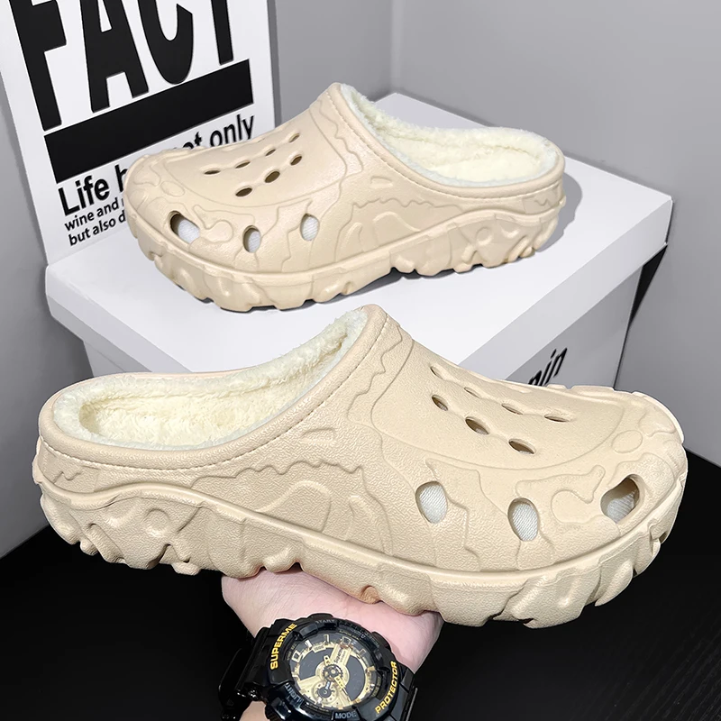 Мужские зимние теплые тапочки, мягкие домашние женские тапочки, летние съемные сандалии, мужские нескользящие плюшевые меховые сабо, тапочки большого размера 47
Мужские зимние теплые тапочки, мягкие домашние женские тапочки, летние съемные сандалии, мужские нескользящие плюшевые меховые сабо, тапочки большого размера 47