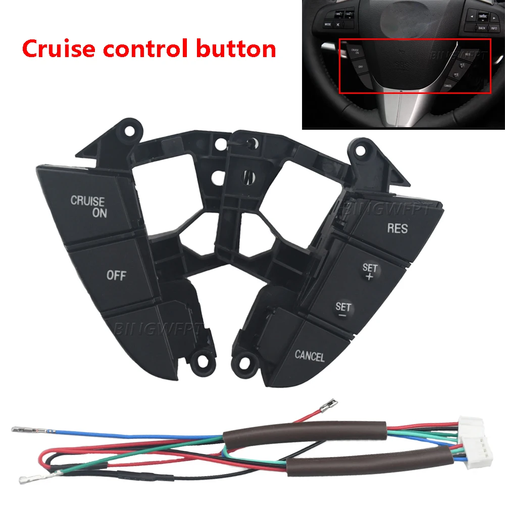 Car Cruise Control Speed Switch For Mazda 3 BL 2010 For Mazda 5 CX-7 2011-2015 Multifunction Steering Wheel Button
Car Cruise Control Speed Switch For Mazda 3 BL 2010 For Mazda 5 CX-7 2011-2015 Multifunction Steering Wheel Button