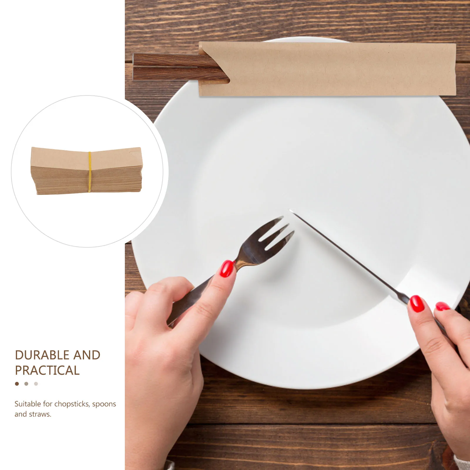 Waterproof Chopsticks Pocket Portable Kraft Paper Bags for Travel BBQ Picnic Reusable Disposable Cutlery Storage Pouches
Waterproof Chopsticks Pocket Portable Kraft Paper Bags for Travel BBQ Picnic Reusable Disposable Cutlery Storage Pouches