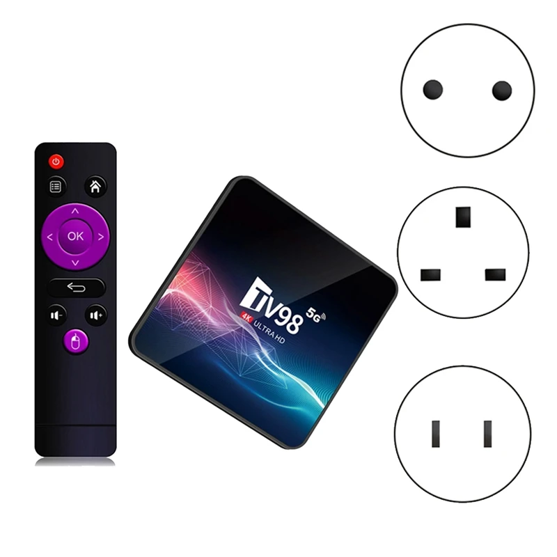TV98 TV Box 1G + 8G 2,4G и 5G Wi-Fi Allwinner H313 4Kx2k Android 12 Телеприставка TV98 Медиаплеер Прочная вилка европейского стандарта
TV98 TV Box 1G + 8G 2,4G и 5G Wi-Fi Allwinner H313 4Kx2k Android 12 Телеприставка TV98 Медиаплеер Прочная вилка европейского стандарта