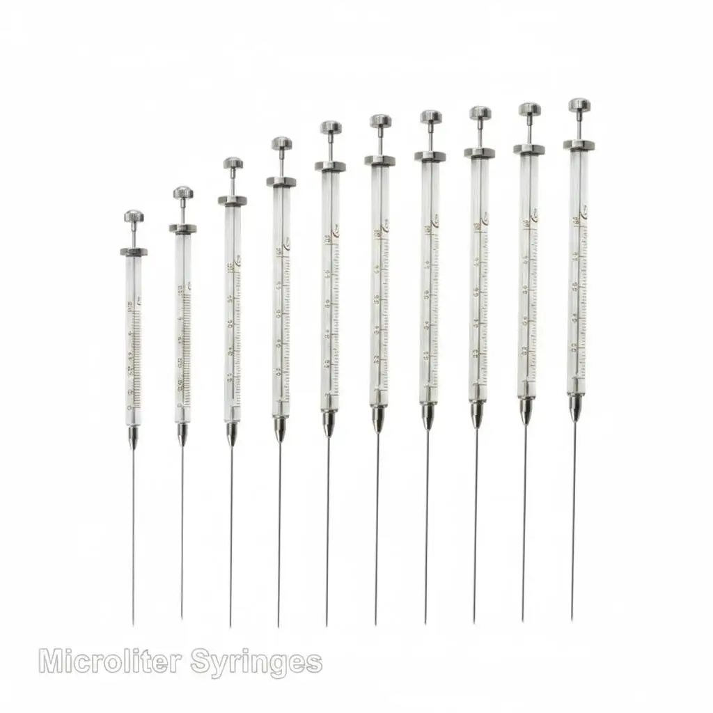 Microsampler Microliter Syringes Micro-injector For Gas Chromatography Injector With Sharp Tip 0.5/1/5/10l/25/50/100/250/1000ul
Microsampler Microliter Syringes Micro-injector For Gas Chromatography Injector With Sharp Tip 0.5/1/5/10l/25/50/100/250/1000ul