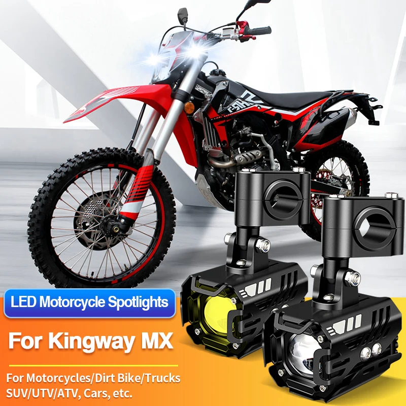 1/2PCS Universal Motorcycles Headlight LED Fog Light 2-Color Spotlights for Kingway MX KW200ZH-8/MX KW200ZH-8CS/MX KW200ZH-8FT
1/2PCS Universal Motorcycles Headlight LED Fog Light 2-Color Spotlights for Kingway MX KW200ZH-8/MX KW200ZH-8CS/MX KW200ZH-8FT
