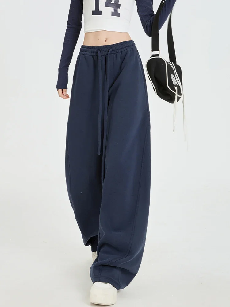 Korean Sweatpants Women High Waist Wide Leg Pants Loose Sports Trousers Solid Color High Street Fashion Versatile Autumn Pants
Korean Sweatpants Women High Waist Wide Leg Pants Loose Sports Trousers Solid Color High Street Fashion Versatile Autumn Pants