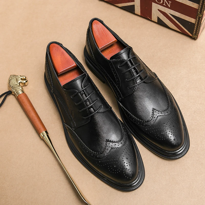 Pointed Toe Men Dress Shoes Leather Luxury Wedding Shoes slip on 2023 Men Flats Office Wedding Party Formal Shoes Men
Pointed Toe Men Dress Shoes Leather Luxury Wedding Shoes slip on 2023 Men Flats Office Wedding Party Formal Shoes Men