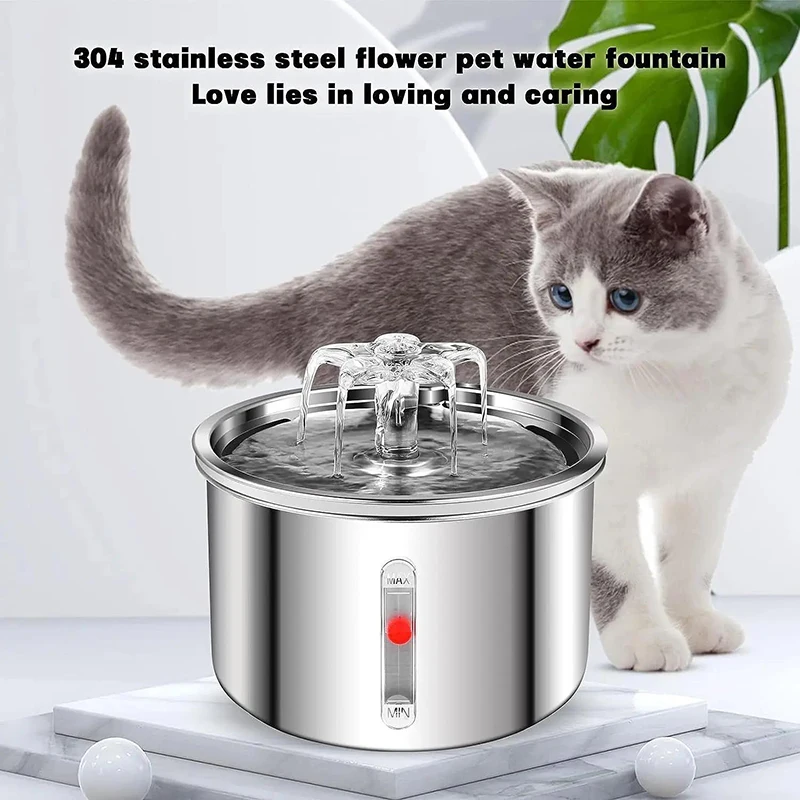 2L Stainless Steel Automatic Pet Water Dispenser Fountain For Cats And Dogs Drinking Bowl Easy To Clean Multiple Pets Supplies
2L Stainless Steel Automatic Pet Water Dispenser Fountain For Cats And Dogs Drinking Bowl Easy To Clean Multiple Pets Supplies