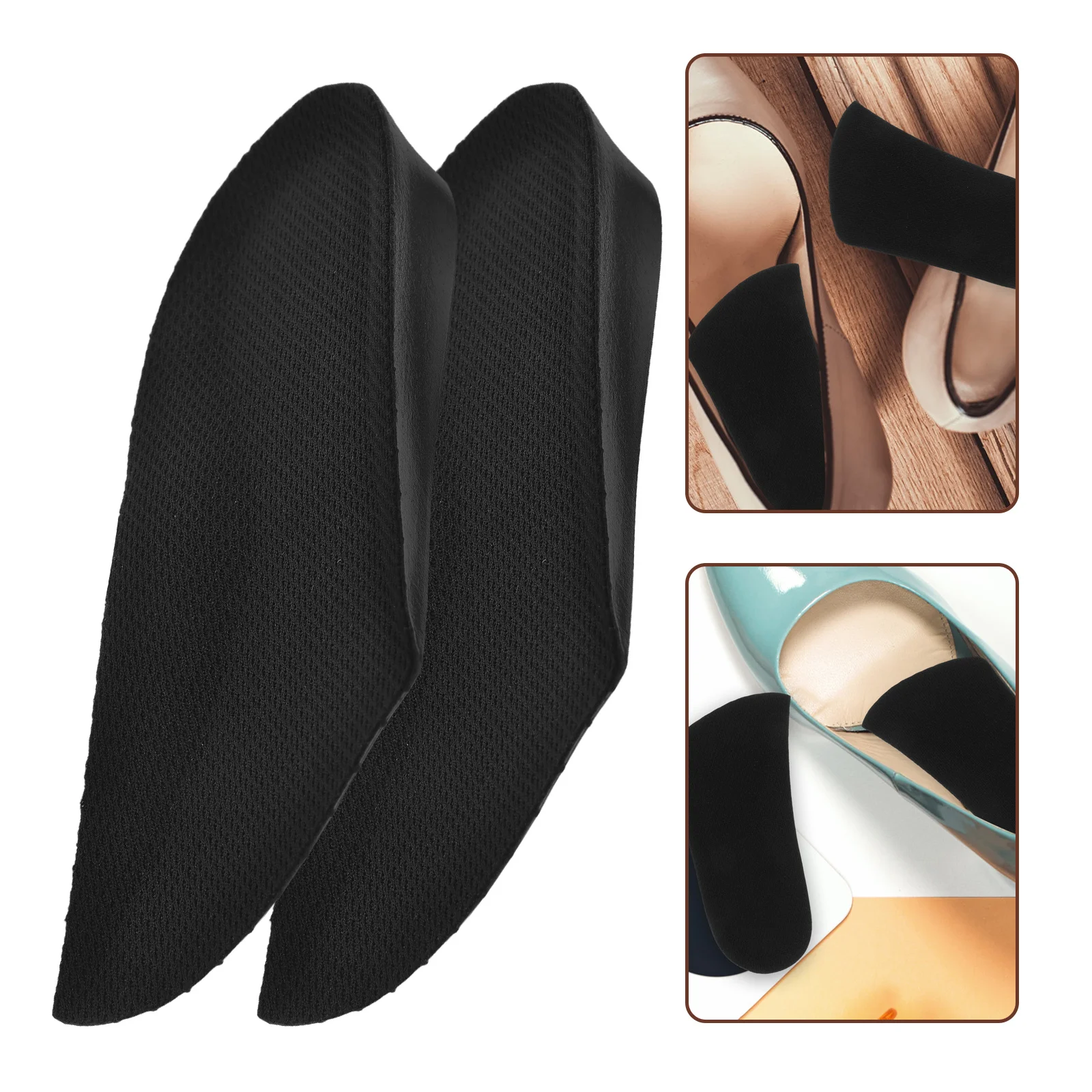1Pair Height Increase Shoe Pads PU Invisible Heel Lifts Half Insoles Black Breathable Shockproof Elevator Inserts
1Pair Height Increase Shoe Pads PU Invisible Heel Lifts Half Insoles Black Breathable Shockproof Elevator Inserts
