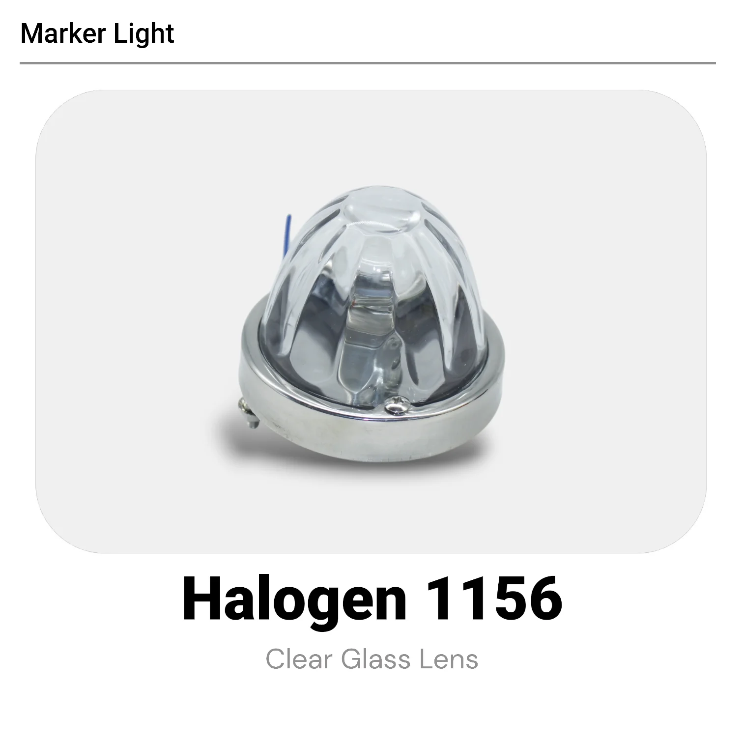 24V 88mm Clear Glass Side Light Stainless Steel 1156 Bulb For Truck Pickup Off Road
24V 88mm Clear Glass Side Light Stainless Steel 1156 Bulb For Truck Pickup Off Road