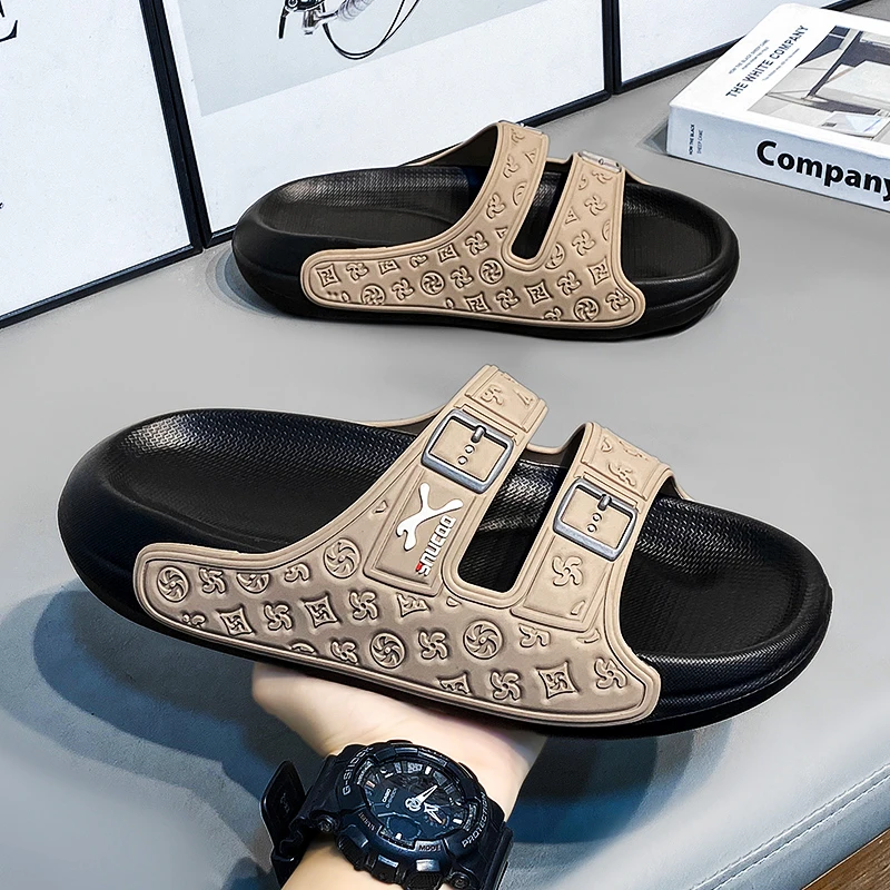 Men's Summer Trendy Thick Bottom Anti-Slip Sandals Sports Slippers Beach Shoes Flat Footwear Large Size Youth Casual Footwear
Men's Summer Trendy Thick Bottom Anti-Slip Sandals Sports Slippers Beach Shoes Flat Footwear Large Size Youth Casual Footwear