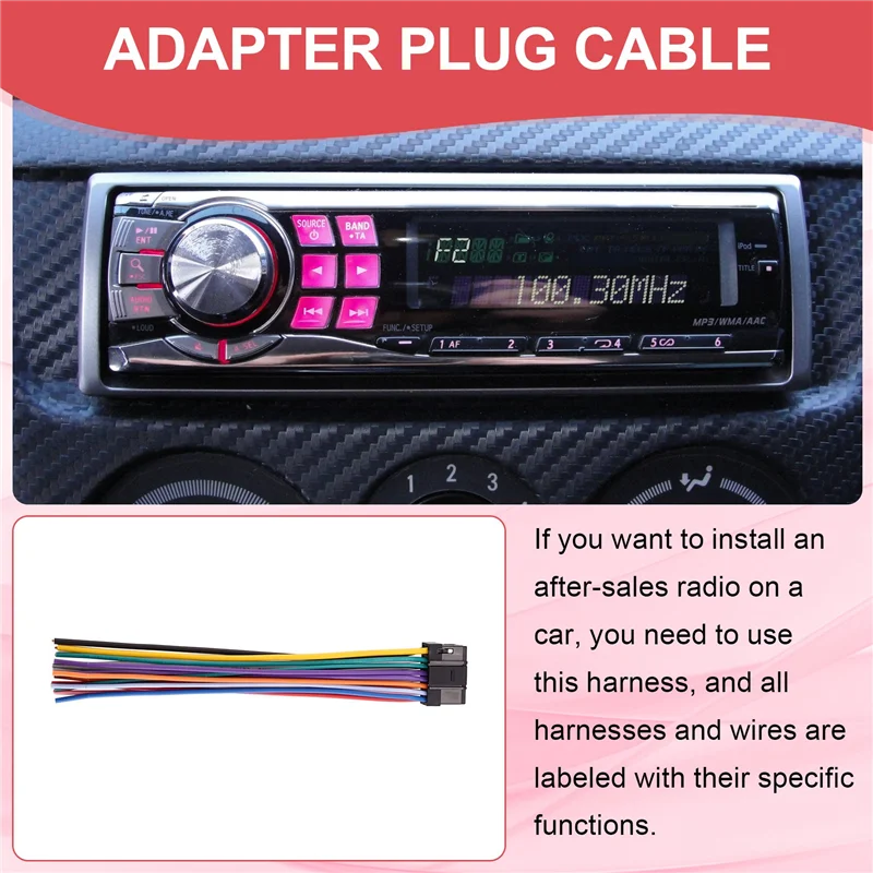 Классический автомобильный CD-радио, аудио, стерео, стандартный разъем жгута проводов, адаптер, штекерный кабель для Alpine 9887
Классический автомобильный CD-радио, аудио, стерео, стандартный разъем жгута проводов, адаптер, штекерный кабель для Alpine 9887