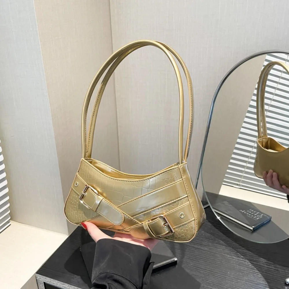 Fashion New Design Belt Buckle Armpit Bag Harajuku Y2K Y2k Shoulder Bags Punk Casual Spicy Girls Handbag Female
Fashion New Design Belt Buckle Armpit Bag Harajuku Y2K Y2k Shoulder Bags Punk Casual Spicy Girls Handbag Female