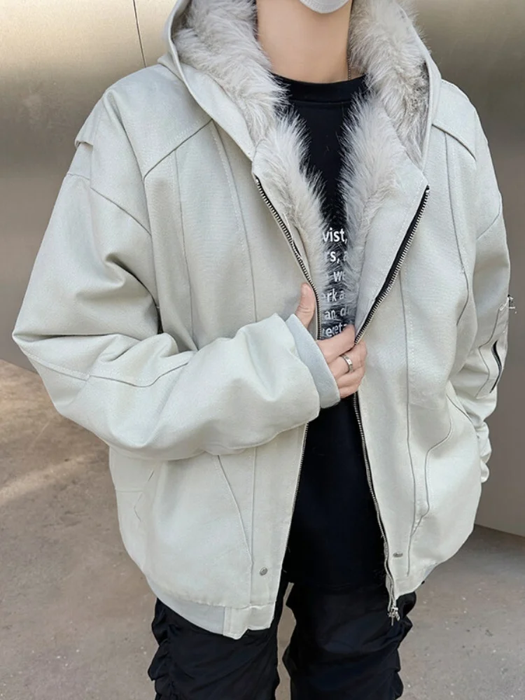 Мужская утепленная зимняя хлопковая куртка с меховым воротником, модная рабочая одежда Cleanfit, теплая повседневная куртка на молнии с капюшоном и длинными рукавами
Мужская утепленная зимняя хлопковая куртка с меховым воротником, модная рабочая одежда Cleanfit, теплая повседневная куртка на молнии с капюшоном и длинными рукавами