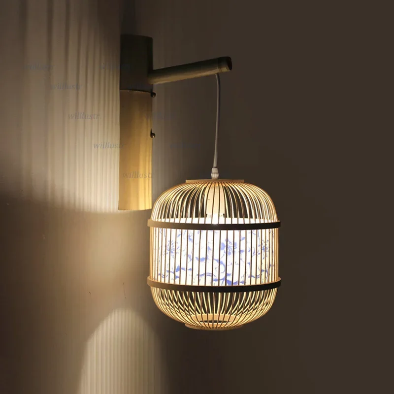 Blue And White Porcelain Pattern Wall Light China Style Bamboo Sconce Vintage Hotel Aisle Restaurant Doorway Bar Handmade Lamp
Blue And White Porcelain Pattern Wall Light China Style Bamboo Sconce Vintage Hotel Aisle Restaurant Doorway Bar Handmade Lamp