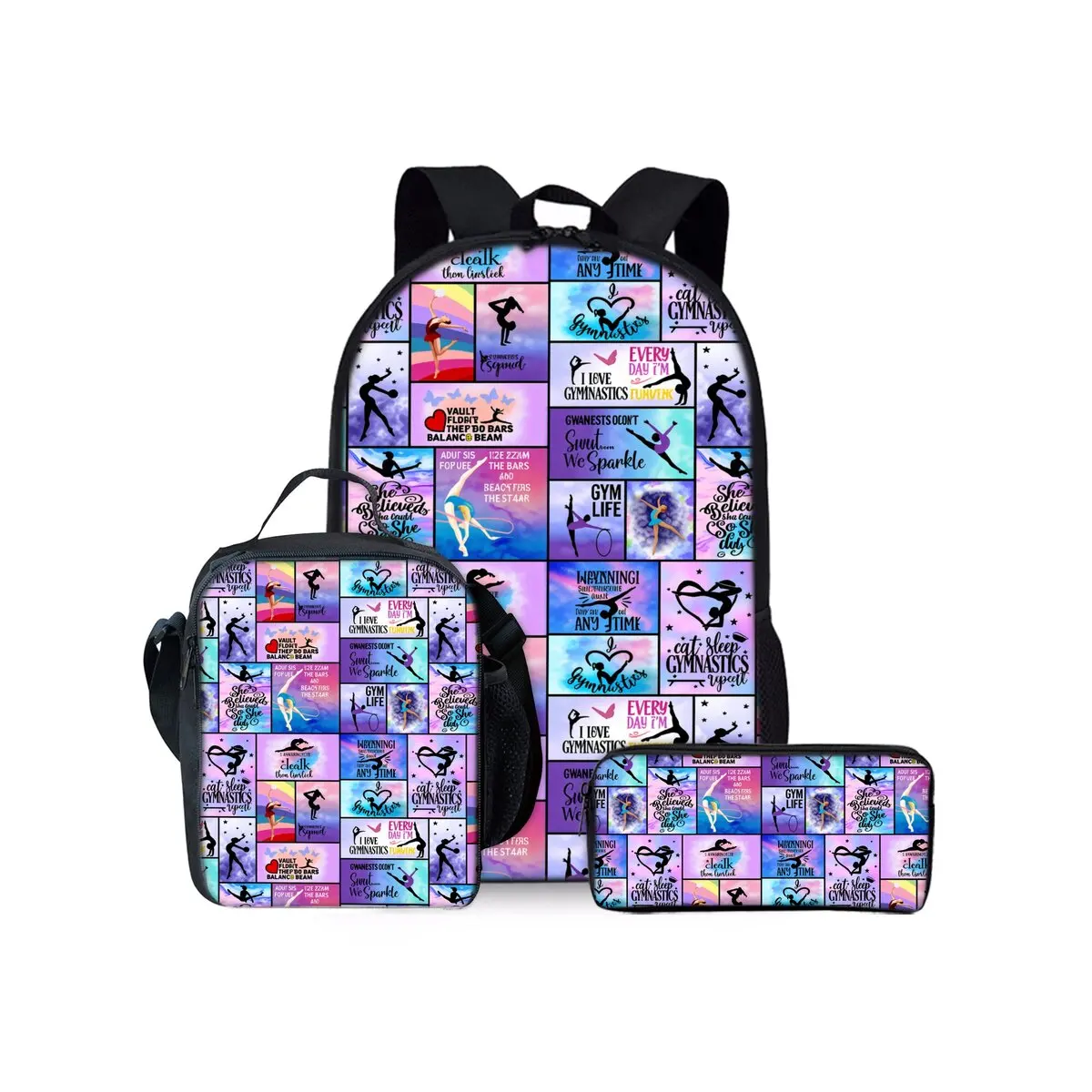 Yoga Dance Print Three Piece Backpacks Set for Boy and Girls Best Gifts 2D Flat Cartoon School Bag for Children
Yoga Dance Print Three Piece Backpacks Set for Boy and Girls Best Gifts 2D Flat Cartoon School Bag for Children