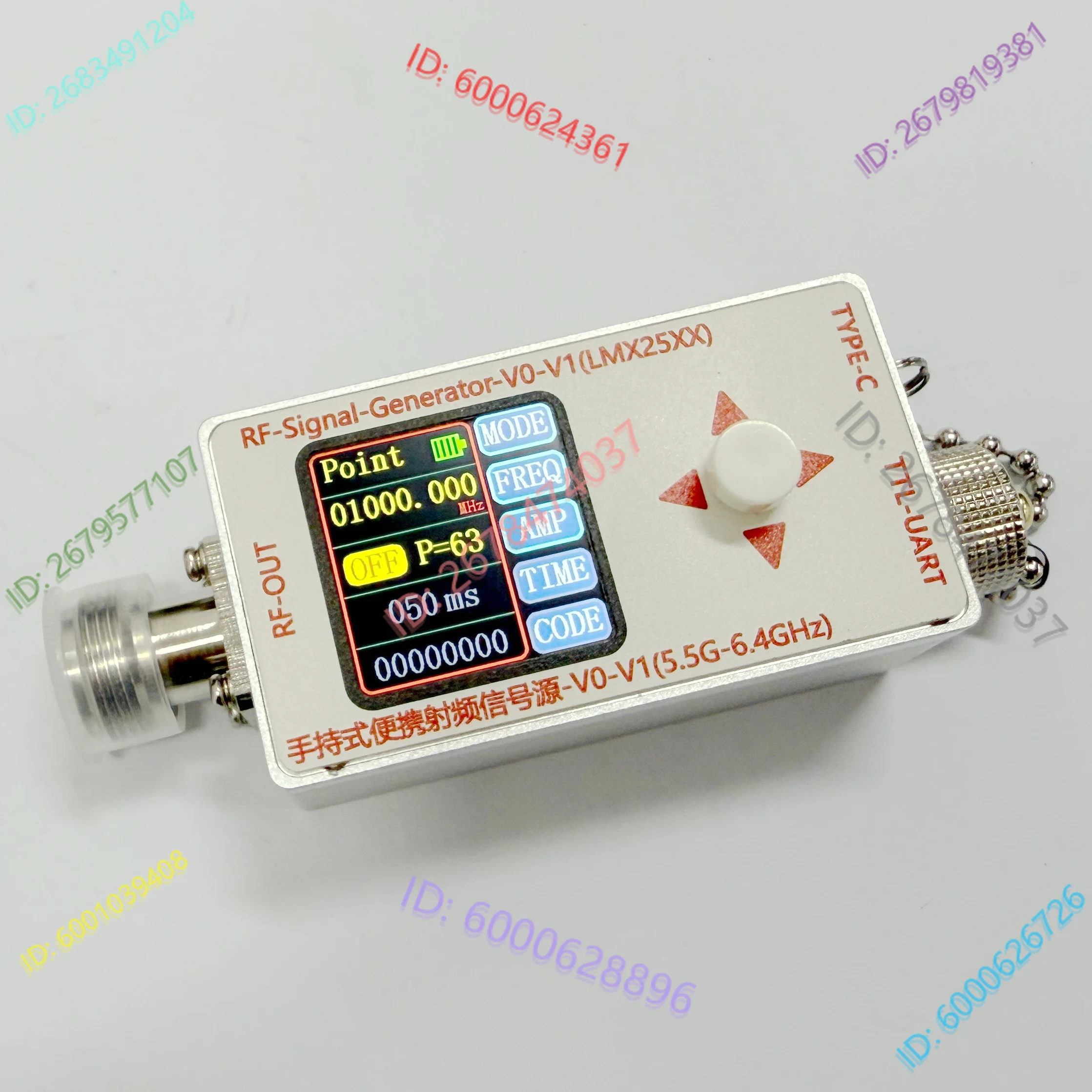 12.5M-6.4GHz RF Signal Source Generator V0-V1 Sweeper, with Modulation, High Frequency Sinusoidal Output
12.5M-6.4GHz RF Signal Source Generator V0-V1 Sweeper, with Modulation, High Frequency Sinusoidal Output