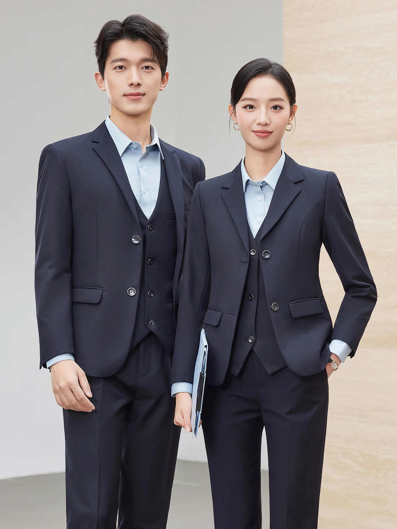 High-End Business Suit Set Women's Managerial Workwear Fitting Professional Clothing for Sales Office 2026 New Arrival
High-End Business Suit Set Women's Managerial Workwear Fitting Professional Clothing for Sales Office 2026 New Arrival