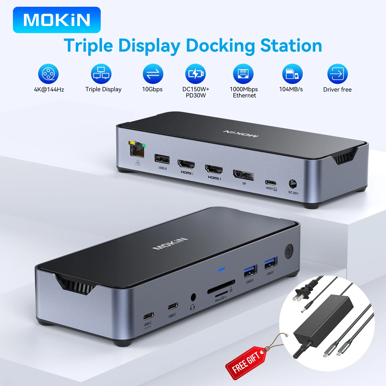 MOKiN USB C Док-станция для ноутбука MacBook Lenovo 3, мониторы 8K 2HDMI, порт дисплея, USB 3,1, 100 Вт PD, Ethernet, SD и TF, аудиодок-станция
MOKiN USB C Док-станция для ноутбука MacBook Lenovo 3, мониторы 8K 2HDMI, порт дисплея, USB 3,1, 100 Вт PD, Ethernet, SD и TF, аудиодок-станция