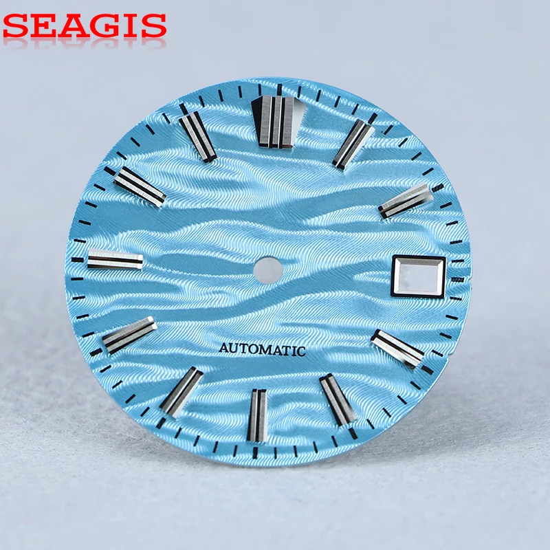 SEAGIS гильошевый циферблат 28,5 мм, механизм NH35/36, модный, без логотипа, аксессуары для часов
SEAGIS гильошевый циферблат 28,5 мм, механизм NH35/36, модный, без логотипа, аксессуары для часов