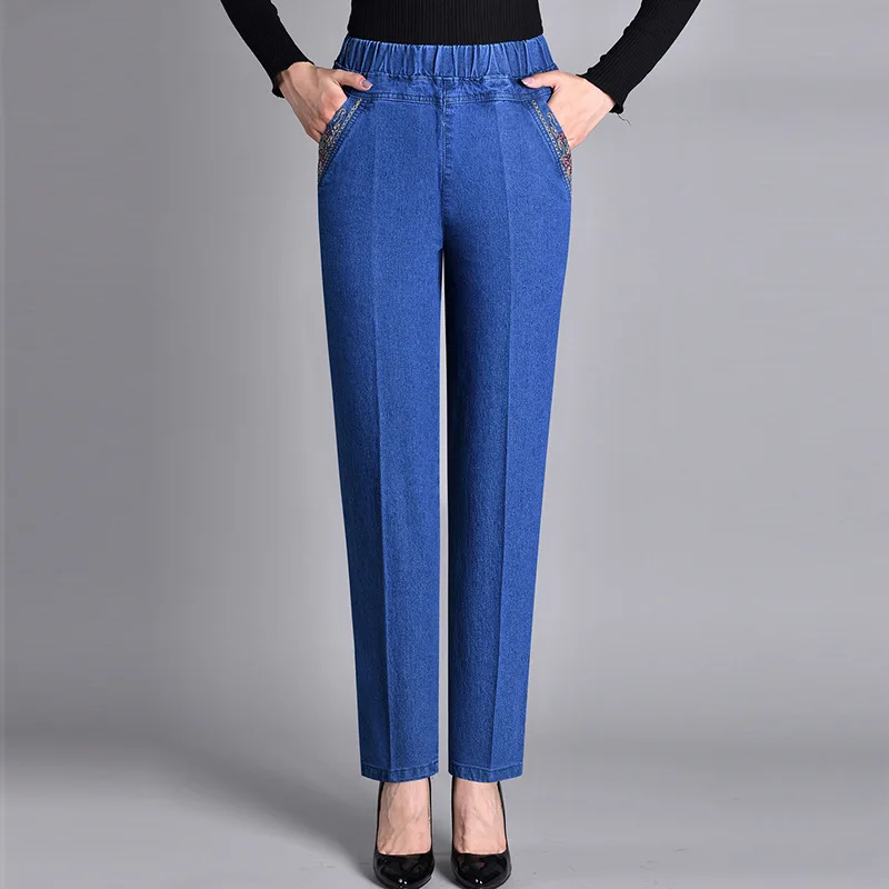 2024 Women's Spring/Summer Thin Jeans Loose Elastic Waist Stretch Casual High Waist Jeans
2024 Women's Spring/Summer Thin Jeans Loose Elastic Waist Stretch Casual High Waist Jeans