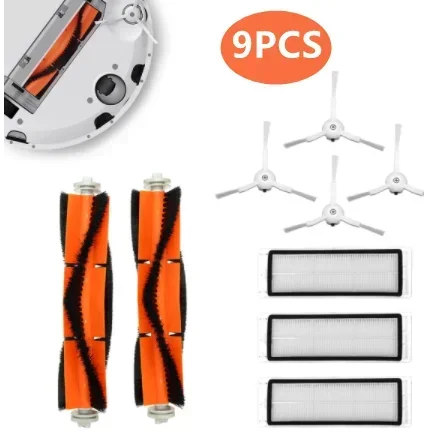 9PCS Mi Robot Vacuum Cleaner Parts Replacement Kit for Xiaomi Robo2 Robot S50 S51 Main Brush Filters Side Brushes Accessories
9PCS Mi Robot Vacuum Cleaner Parts Replacement Kit for Xiaomi Robo2 Robot S50 S51 Main Brush Filters Side Brushes Accessories