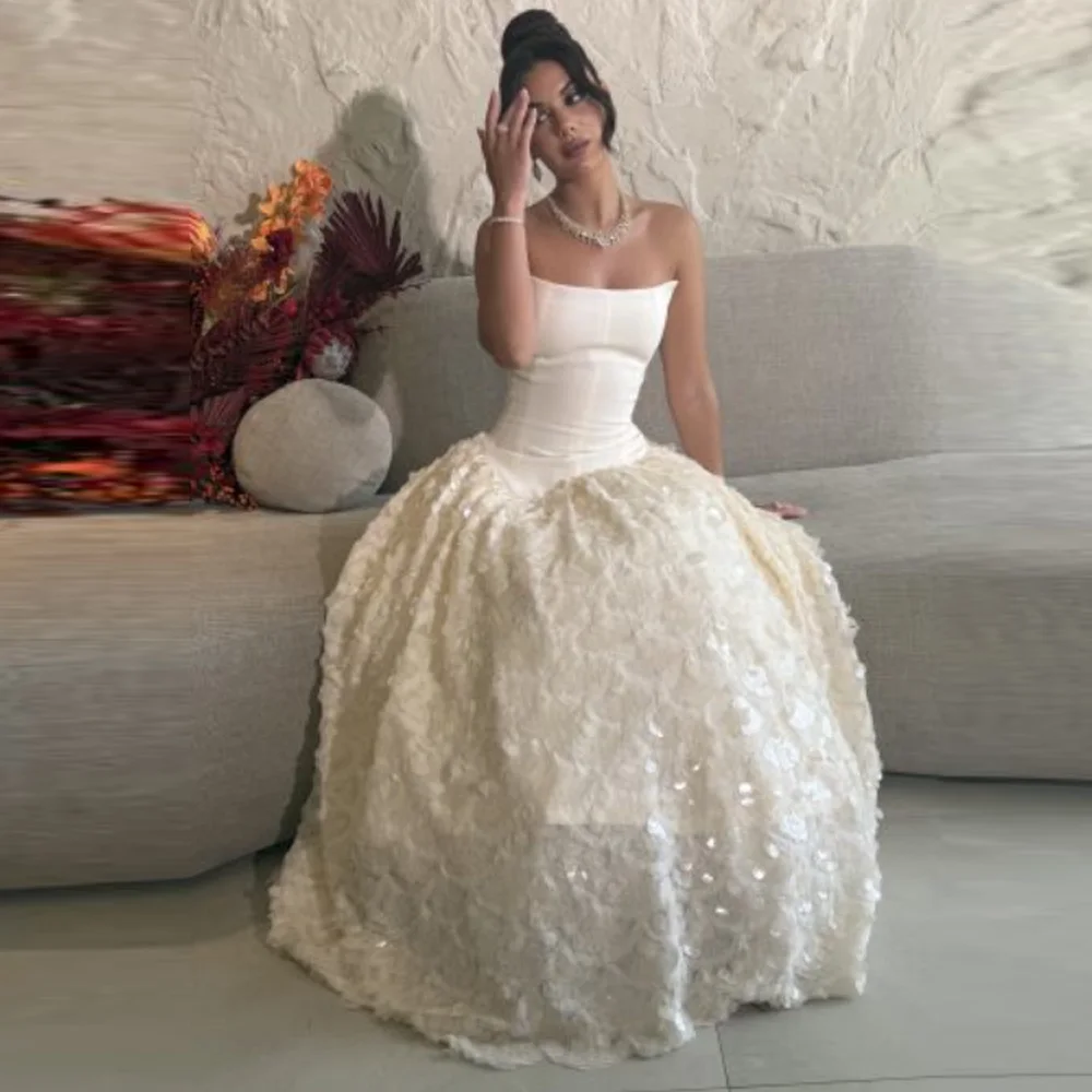 Изысканные вечерние платья без бретелек по индивидуальному заказу, блестящие блестки длиной до пола, платья для выпускного вечера, платья quinceañera
Изысканные вечерние платья без бретелек по индивидуальному заказу, блестящие блестки длиной до пола, платья для выпускного вечера, платья quinceañera