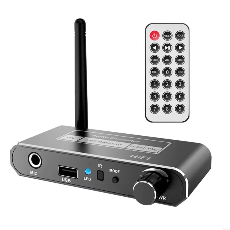 594A Bluetooth-compatible DAC Converter Wireless Receiver Coaxial to 3.5mm Aux Adapter Support U-Disk Remote Control
594A Bluetooth-compatible DAC Converter Wireless Receiver Coaxial to 3.5mm Aux Adapter Support U-Disk Remote Control
