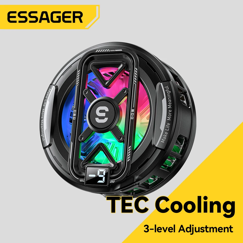 Essager Magnetic Digital Display Phone Cooler Fast Cooling for iPhone 17 Gaming/Live Streaming/Binge-Watching Back-clip Radiator
Essager Magnetic Digital Display Phone Cooler Fast Cooling for iPhone 17 Gaming/Live Streaming/Binge-Watching Back-clip Radiator