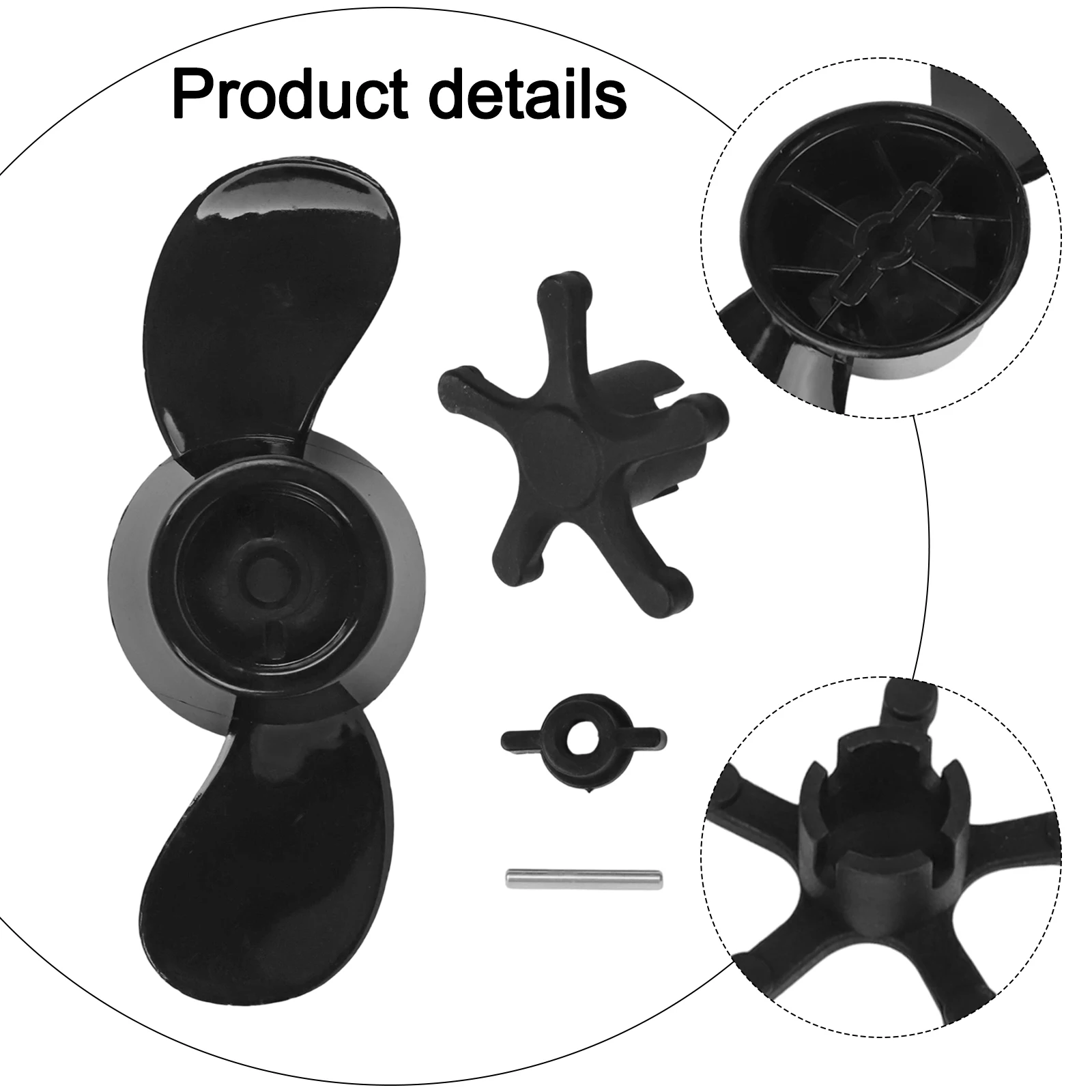 Boating Accessories Black Electric Trolling Motor Parts High Speed Propeller Design Propeller Carbon Steel Construction
Boating Accessories Black Electric Trolling Motor Parts High Speed Propeller Design Propeller Carbon Steel Construction