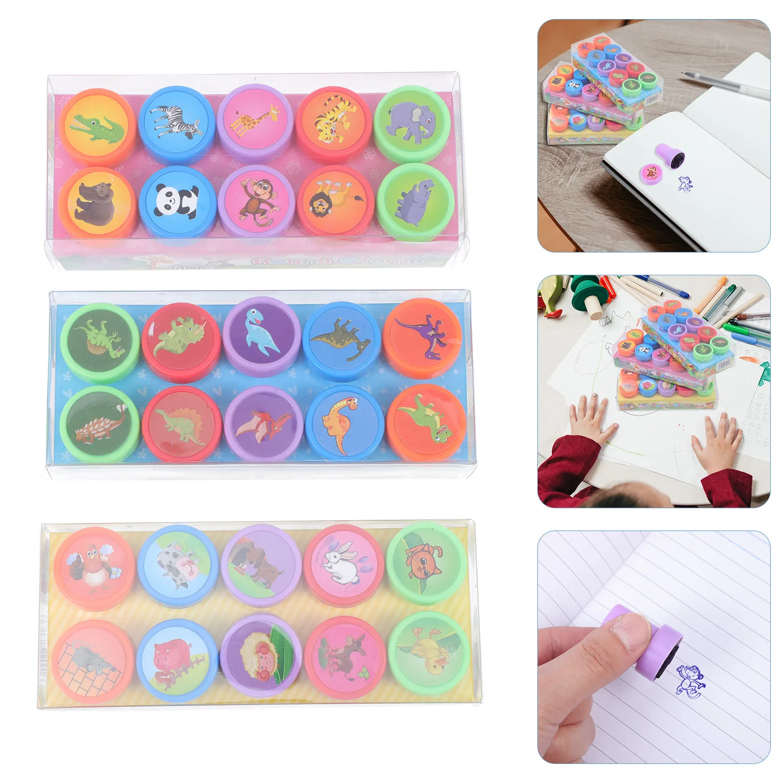 30 Pcs Cartoon Animal Stamps Children's Kids' Stampers Stamping Supplies Scrapbook Seal
30 Pcs Cartoon Animal Stamps Children's Kids' Stampers Stamping Supplies Scrapbook Seal