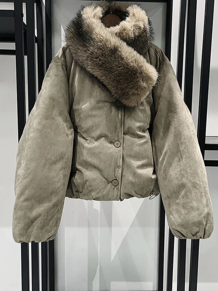 Faionable Suede Съемный шарф Теплый хлеб Sle ort Хлопок Jaet Свободный крой Длинный свек круглый Ne Застежка на одной пуговице
Faionable Suede Съемный шарф Теплый хлеб Sle ort Хлопок Jaet Свободный крой Длинный свек круглый Ne Застежка на одной пуговице