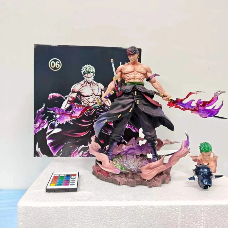 New One Piece Roronoa Zoro Anime Figure Pvc Collectible Statue Purple Flame Desktop Decor For Anime Adult Collection Enthusiasts
New One Piece Roronoa Zoro Anime Figure Pvc Collectible Statue Purple Flame Desktop Decor For Anime Adult Collection Enthusiasts