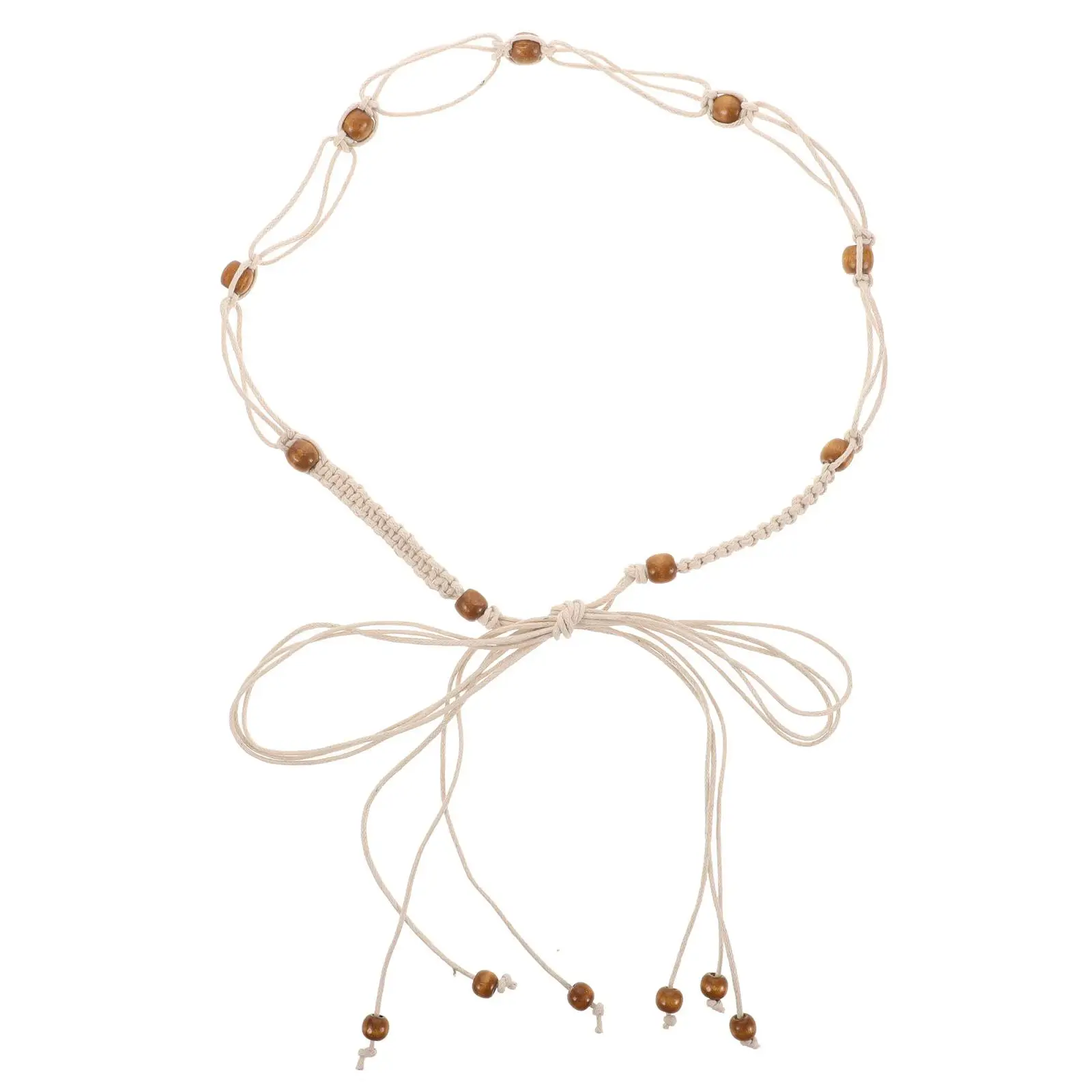 Bohemian Braided Fabric Belts For Men Belt Women Woven Wood Beads Belts Fashion Casual Wear Accessories White Color Durabl
Bohemian Braided Fabric Belts For Men Belt Women Woven Wood Beads Belts Fashion Casual Wear Accessories White Color Durabl