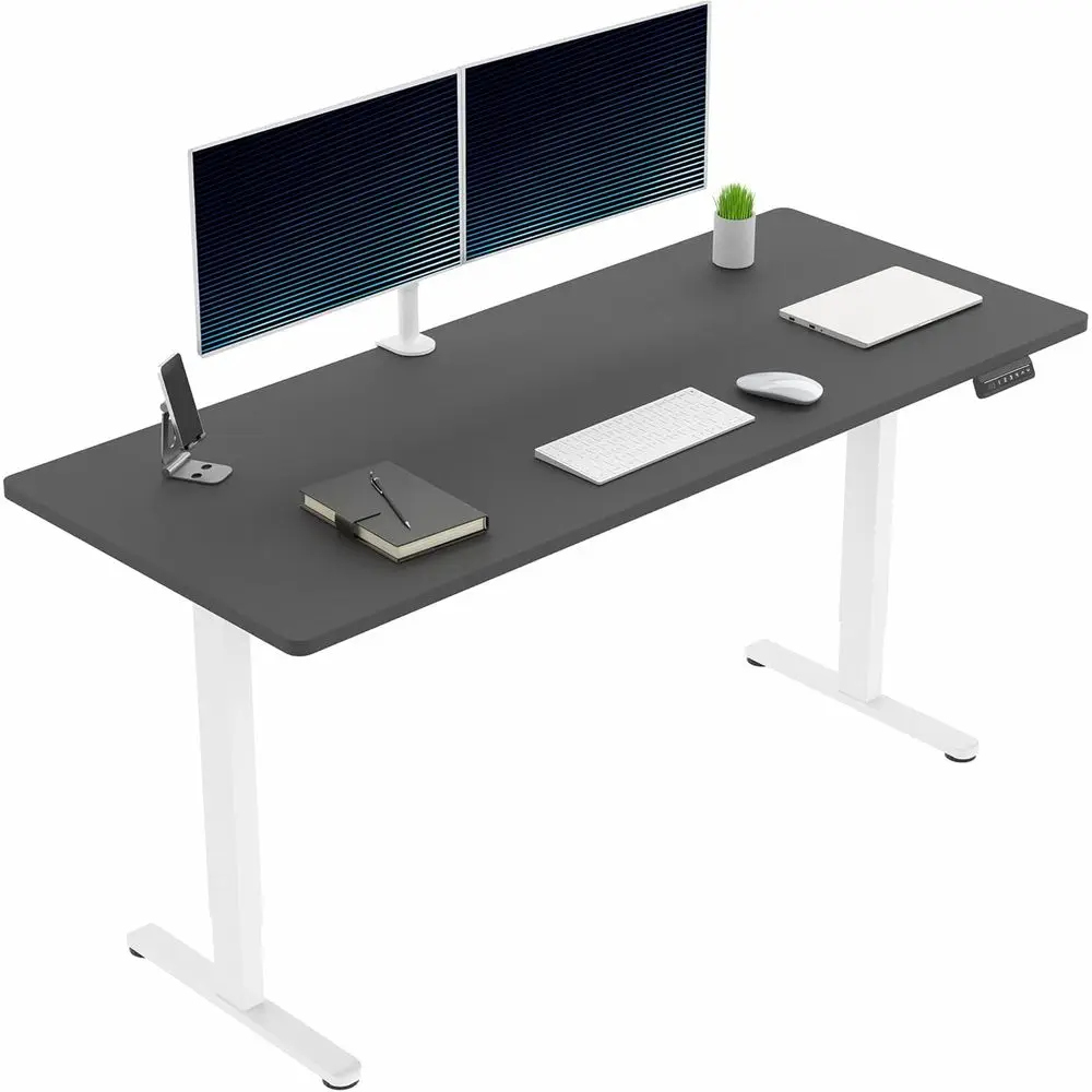 71 x 30 Dual Motor Electric Standing Desk with Memory Controller, Black Solid Top
71 x 30 Dual Motor Electric Standing Desk with Memory Controller, Black Solid Top