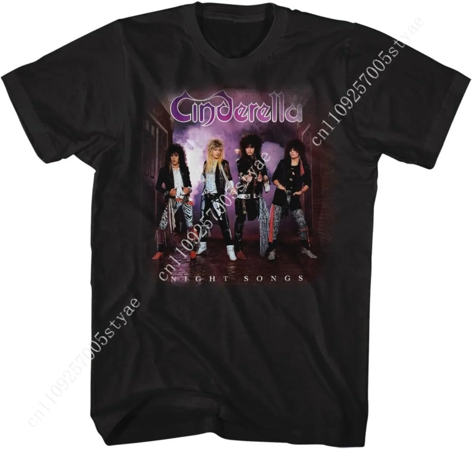 Cinderella Rock Band Night Songs Album Black 2-Sided Adult T-Shirt Tee
Cinderella Rock Band Night Songs Album Black 2-Sided Adult T-Shirt Tee