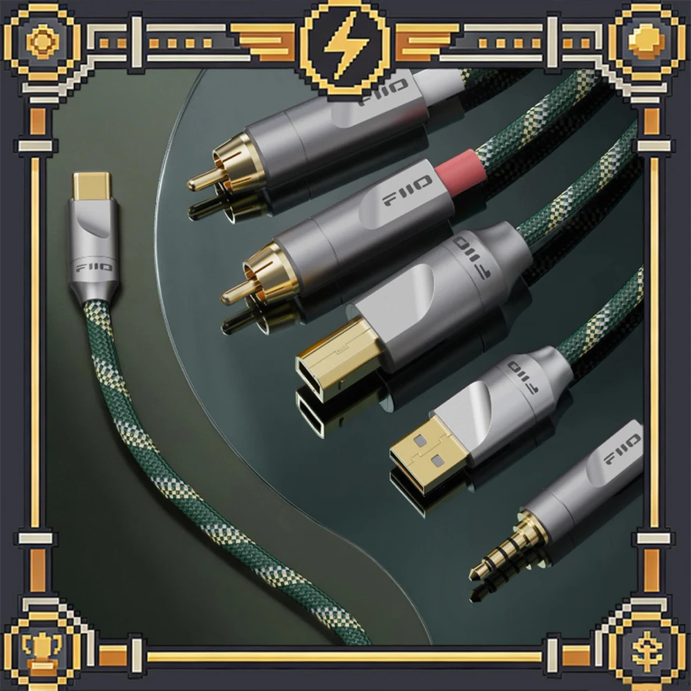 FiiO Link Series LINK-TC2 Dual Type-C Cable, 6N Silver-Plated Copper, Flexible Flame-Retardant PVC, OTG HiFi Decoding Line
FiiO Link Series LINK-TC2 Dual Type-C Cable, 6N Silver-Plated Copper, Flexible Flame-Retardant PVC, OTG HiFi Decoding Line