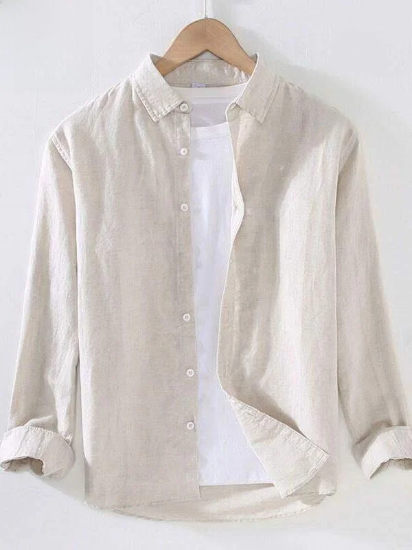 Men's Summer Casual Long Sleeve Linen Cotton Shirt Loose Fit Sun Protection Citywalk Breathable Shirt Coat with Turn-down Collar
Men's Summer Casual Long Sleeve Linen Cotton Shirt Loose Fit Sun Protection Citywalk Breathable Shirt Coat with Turn-down Collar
