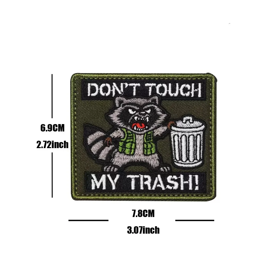 raccoon roared, don't touch my trash can Badge Hook and loop Embroidered patch for decorating clothes, backpack and hat,gift
raccoon roared, don't touch my trash can Badge Hook and loop Embroidered patch for decorating clothes, backpack and hat,gift