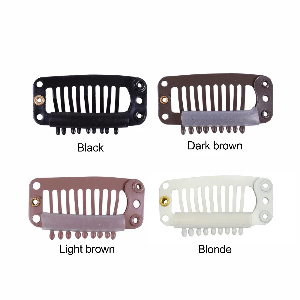 20pcs 32mm 9-teeth Water Droplet Shape Metal Stainless Steel Clip With Silicone Hair Extension Snap Clips for Extensions
20pcs 32mm 9-teeth Water Droplet Shape Metal Stainless Steel Clip With Silicone Hair Extension Snap Clips for Extensions